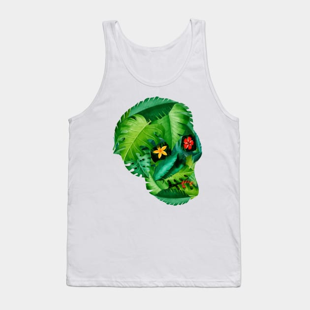 Plant Phrenology Skull - deadly bloom Tank Top by HtCRU